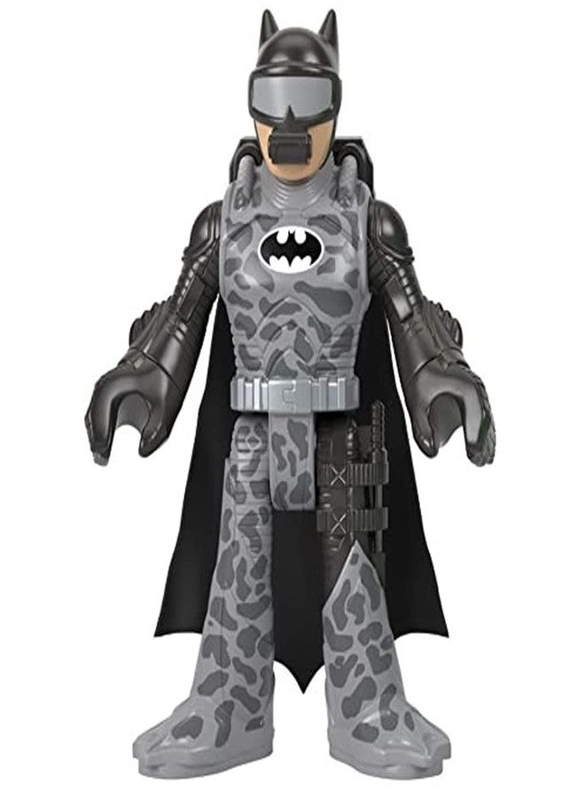 إماجينيكست قطعة غيار من Imaginext لمجموعة ألعاب غواصة باتمان من Fisher-Price DC Super-Friends - GMP49 ~ مجسم باتمان بديل ~ بدلة رمادية ~ أنبوب تنفس ~ زعانف - Image 1